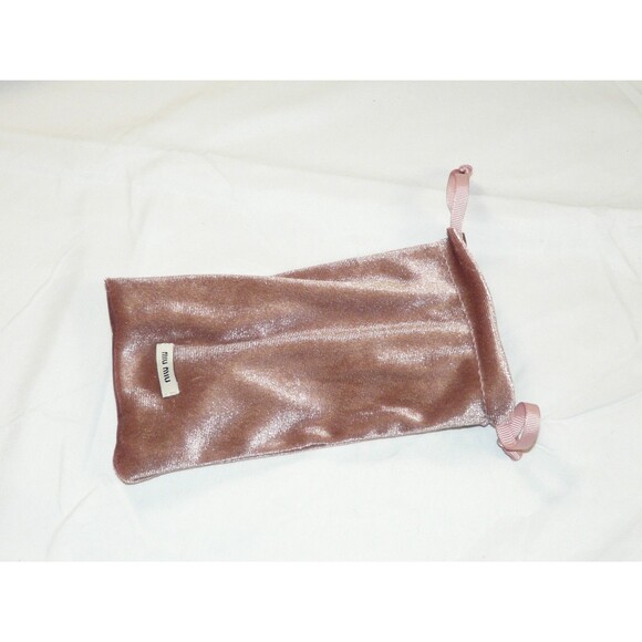 Authentic Miu Miu Pink Sunglasses Clamshell Case w/ Velvet Soft Pouch Insert main image 4
